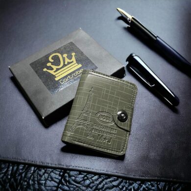 Stylish Synthetic Leather Men's & Women's Wallet with Zipper Closure - 1 Pc