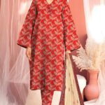 Amna.B-3 Pcs Women's Unstitched Khaddar Printed Suit