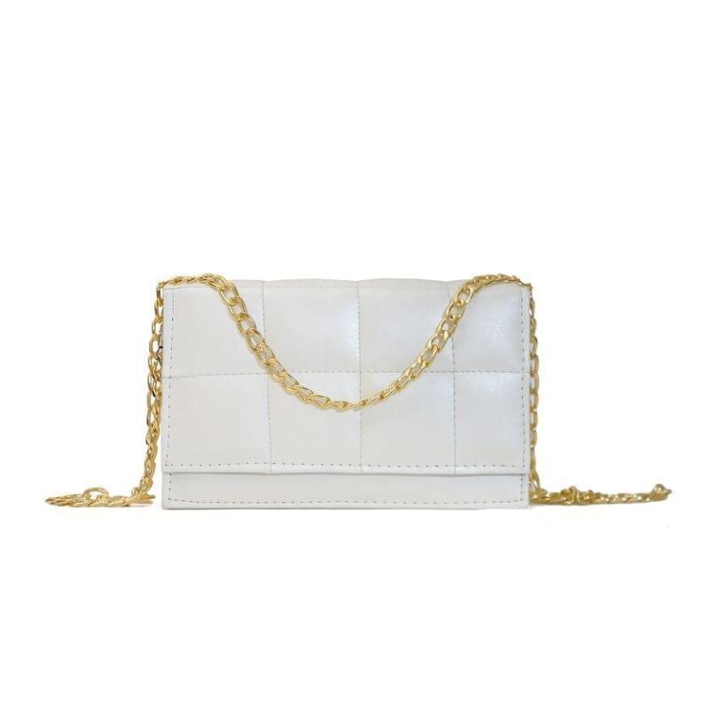 BagX -Madrid Faux Leather Crossbody Bag, White