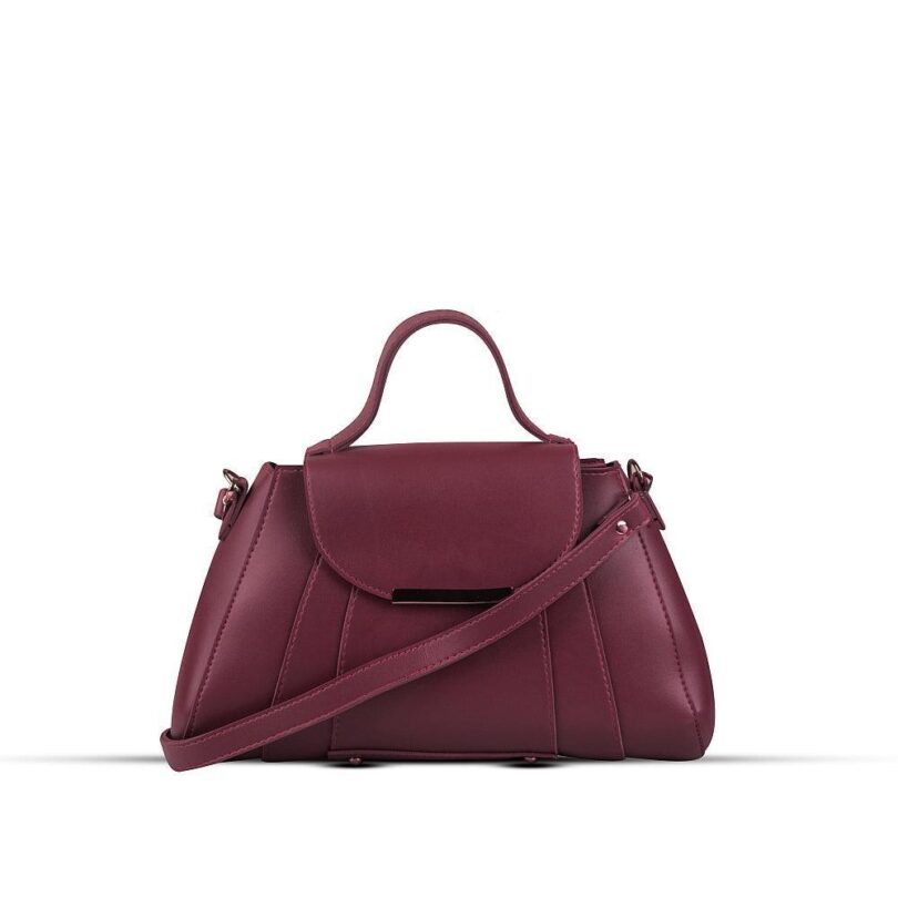 BagX - Opal Maroon PU Leather Shoulderbag, Maroon