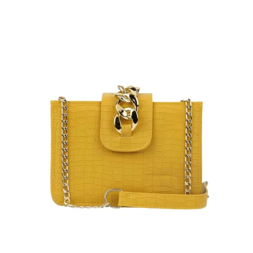 BagX - Kim Yellow PU Leather Shoulderbag, Yellow